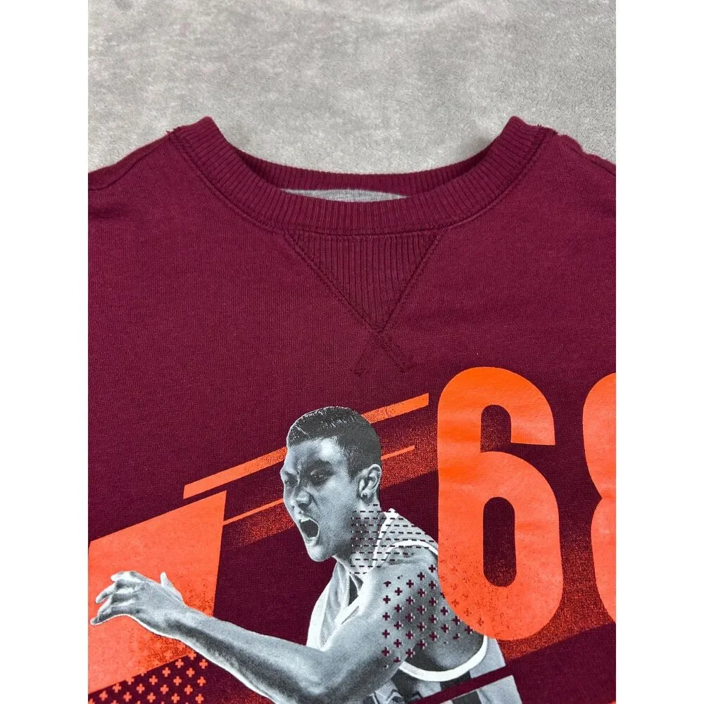 The Children’s Place Boys L 10/12 Burgundy Basketball Graphic Sweatshirt 68